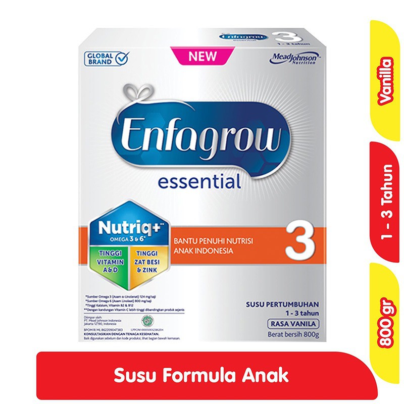 ENFAGROW ESSENTIAL 3 VANILLA 800GR