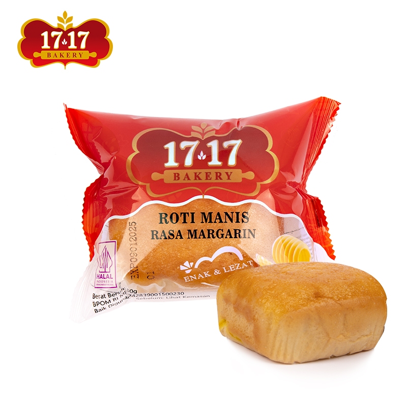 17.17 ROTI MANIS RASA MARGARIN 50GR/60