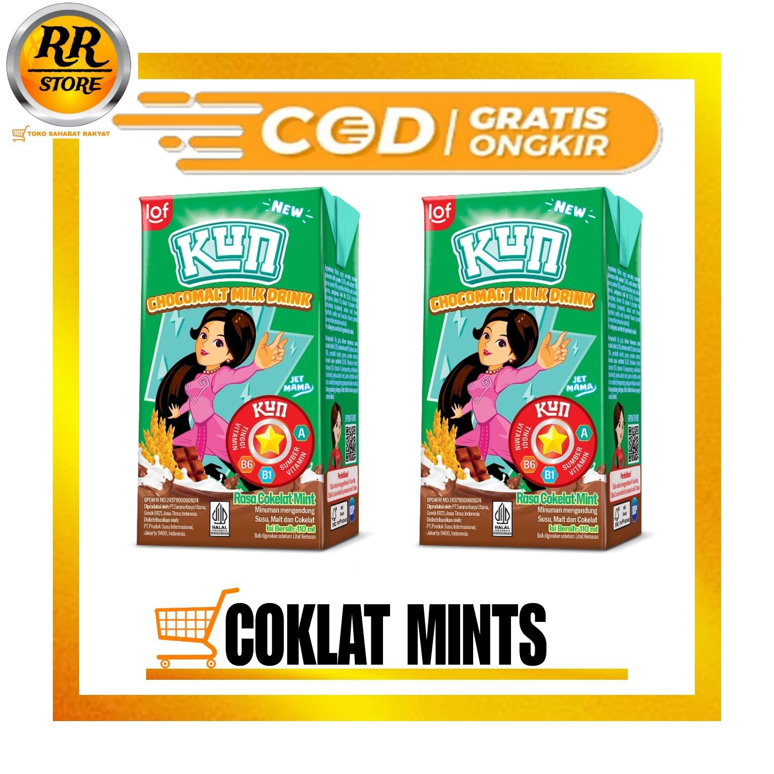 KUN UHT CHOCOMALT MINT 110M/40