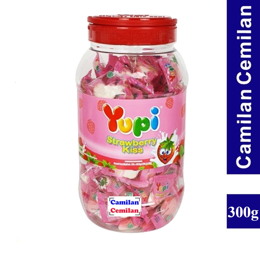 YUPI STRAWBERY KISS TOPLES 300GR(6)