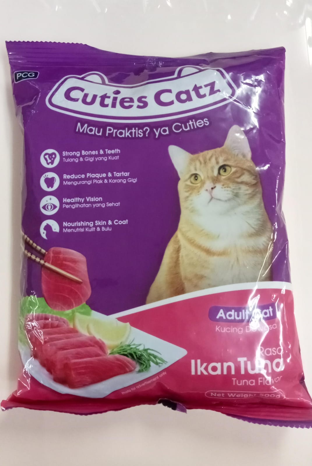 CUTIES CATZ ADULT TUNA 20/500G PCGCZ5
